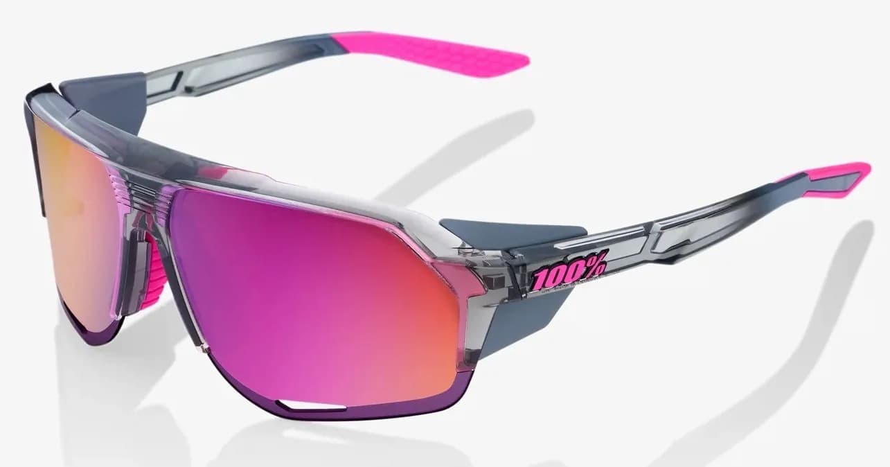 Окуляри 100% Norvik Sunglasses [Translucent Grey], Mirror Purple Lens