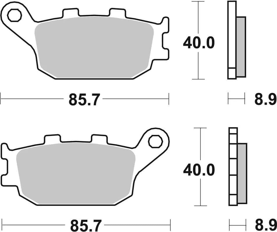 Гальмівні колодки SBS Standard Brake Pads, Ceramic