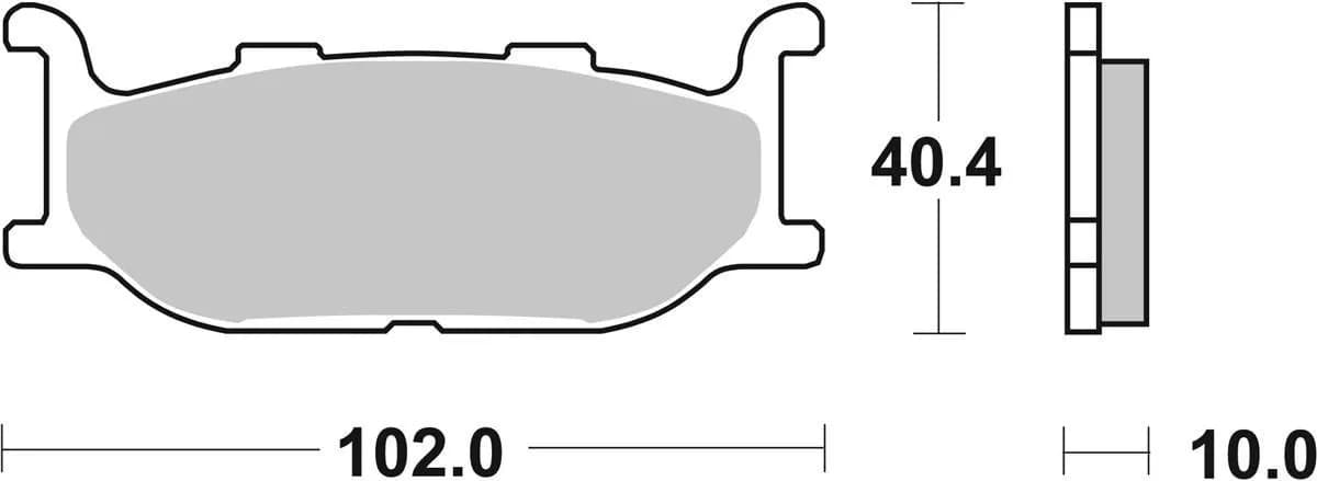Гальмівні колодки SBS Standard Brake Pads, Ceramic