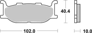 Гальмівні колодки SBS Standard Brake Pads, Ceramic