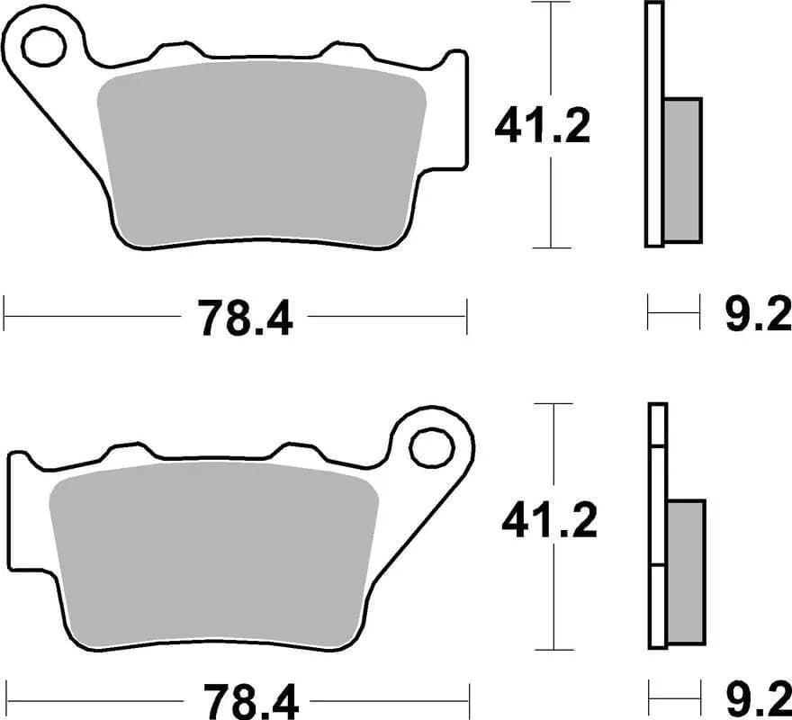 Гальмівні колодки SBS High Power Brake Pads, Carbon