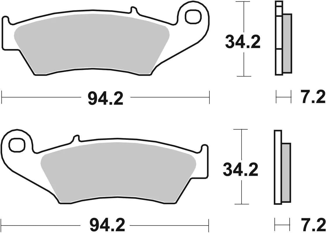 Гальмівні колодки SBS Standard Brake Pads, Ceramic
