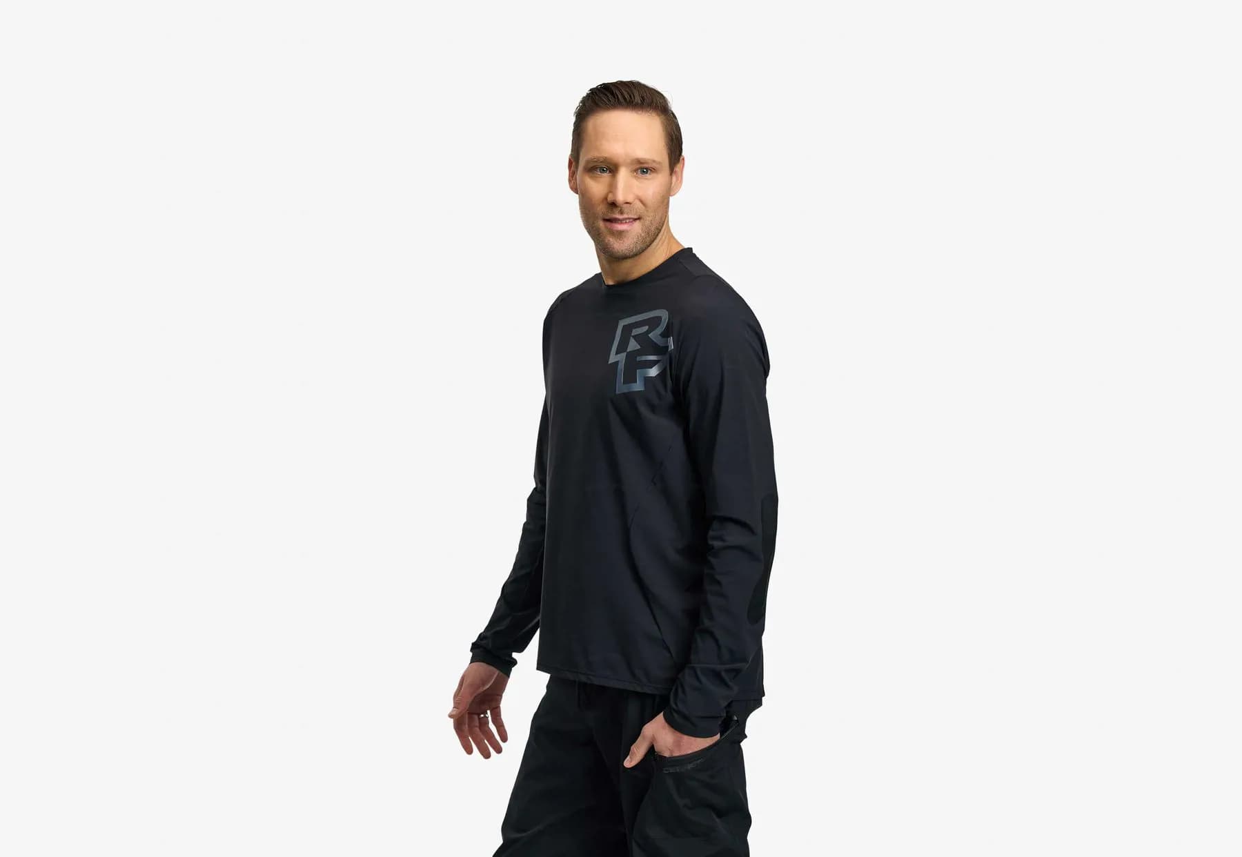 Велофутболка RACE FACE CONSPIRACY LS JERSEY-BLACK-M