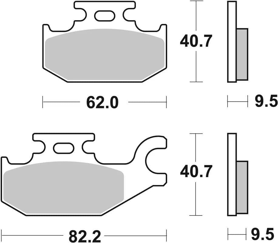 Гальмівні колодки SBS Upgrade Brake Pads, EVO Sinter/Sinter