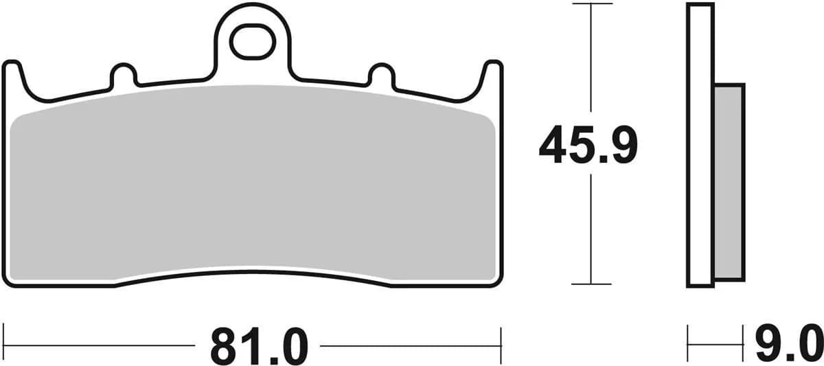 Гальмівні колодки SBS Upgrade Front Brake Pads, EVO Sinter