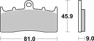 Гальмівні колодки SBS Upgrade Front Brake Pads, EVO Sinter