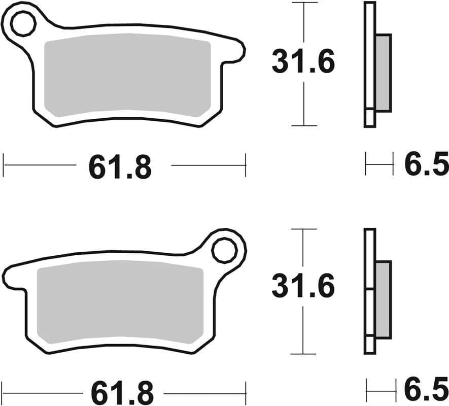 Гальмівні колодки SBS Sport Brake Pads, Sinter/Carbon