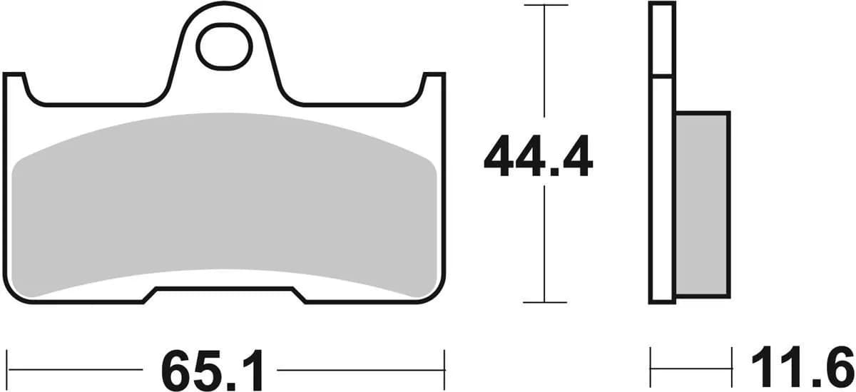 Гальмівні колодки SBS Racing Brake Pads, EVO Sinter/Sinter