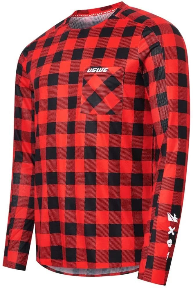 Джерсі USWE Flannel Jersey [Flame Red], M