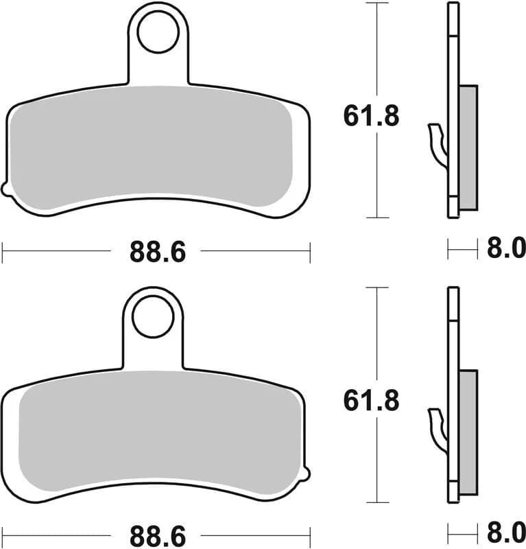 Гальмівні колодки SBS Ultra Quit Brake Pads, Ceramic