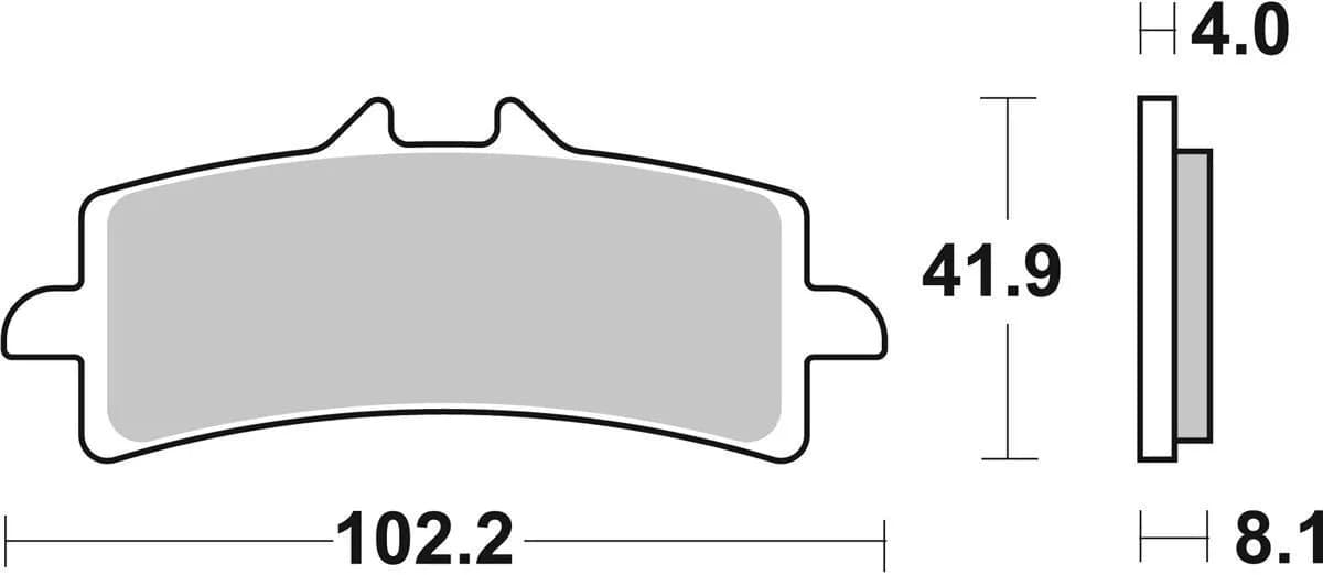 Гальмівні колодки SBS Performance Front Brake Pads, EVO Sinter