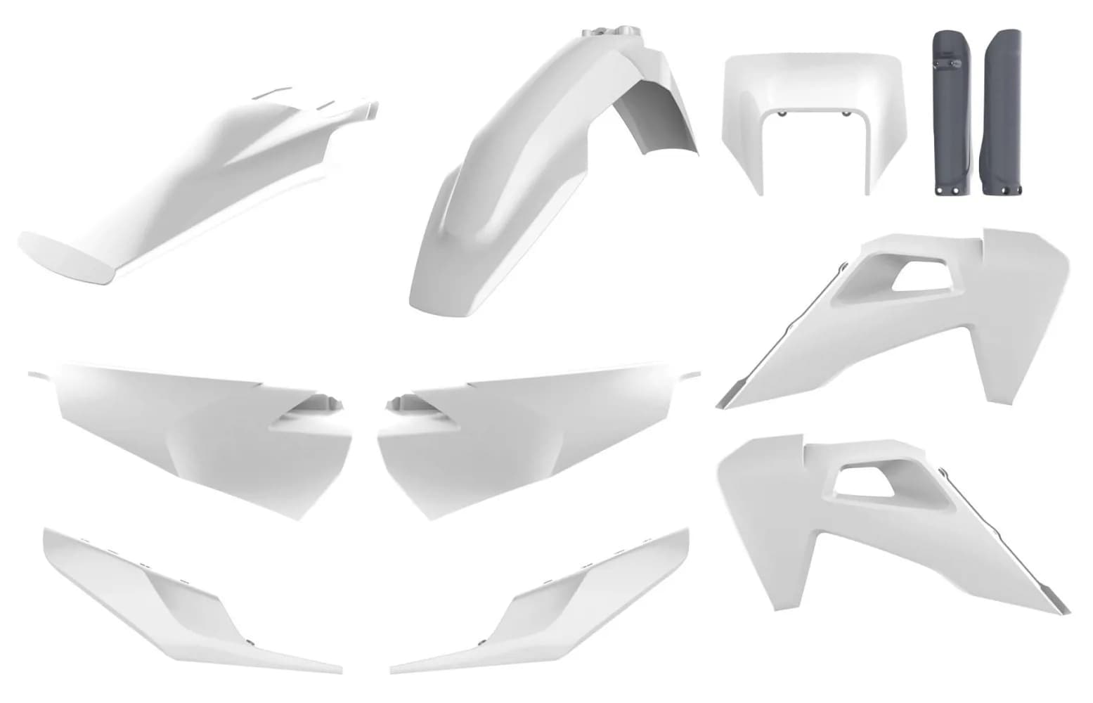 Пластик Polisport ENDURO kit - Husqvarna (20-) [White/Grey], Husqvarna