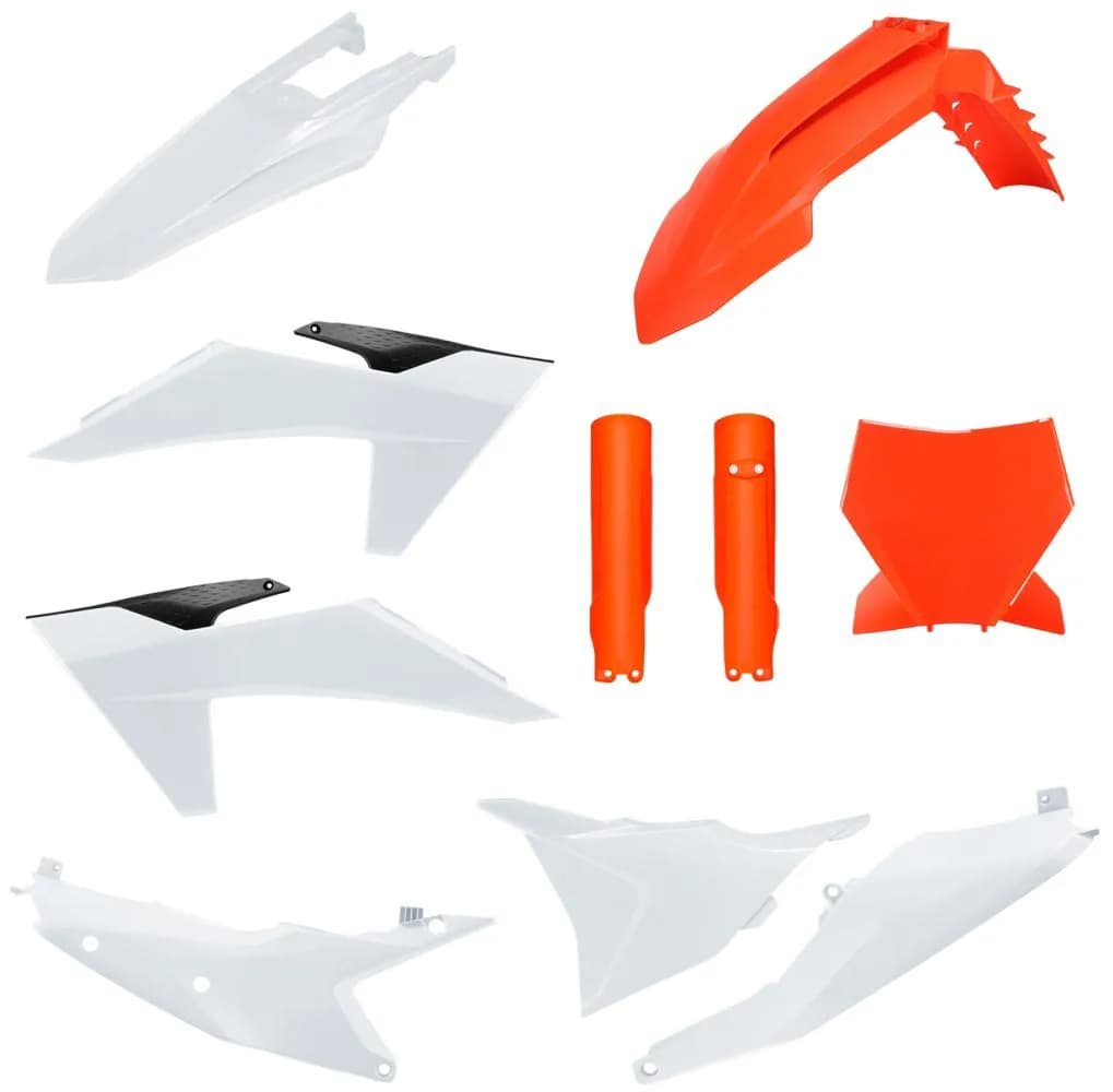 Пластик Polisport MX kit - KTM (23-) [Orange/White], KTM