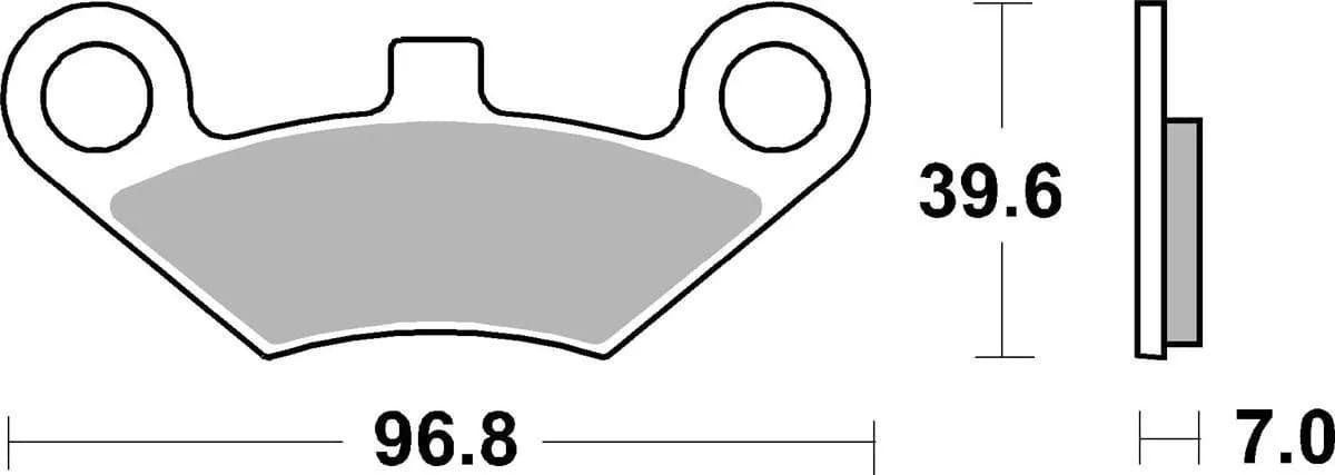 Гальмівні колодки SBS Racing Brake Pads, EVO Sinter/Sinter