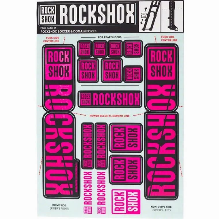 Набір наліпок RockShox KIT 35MM DC MAGENTA