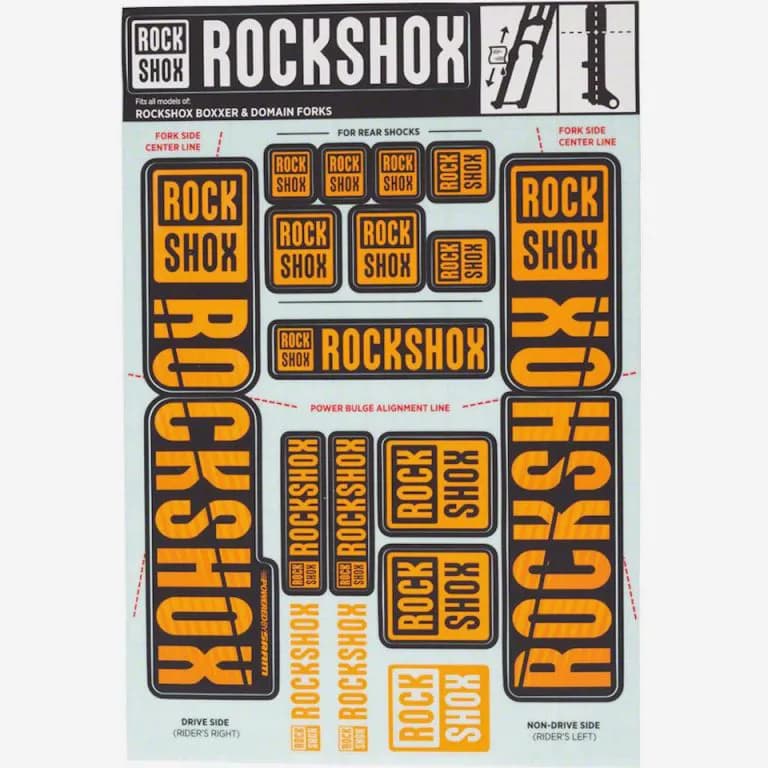 Набір наліпок RockShox KIT 35MM DC NE02 ORANGE