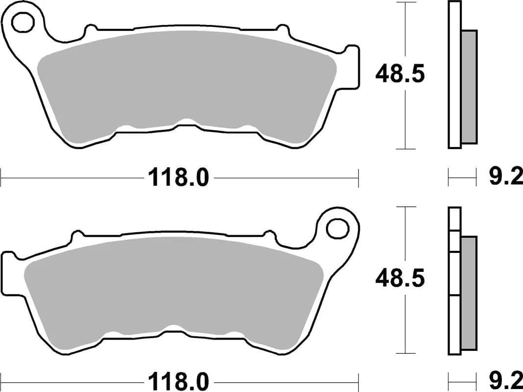 Гальмівні колодки SBS High Performance Front Brake Pads, Sinter