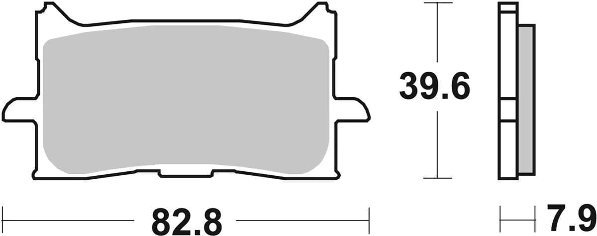 Гальмівні колодки SBS Performance Front Brake Pads, Sinter