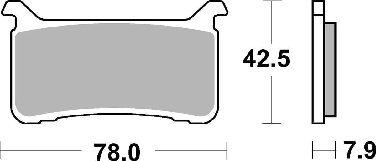 Гальмівні колодки SBS Performance Front Brake Pads, EVO Sinter