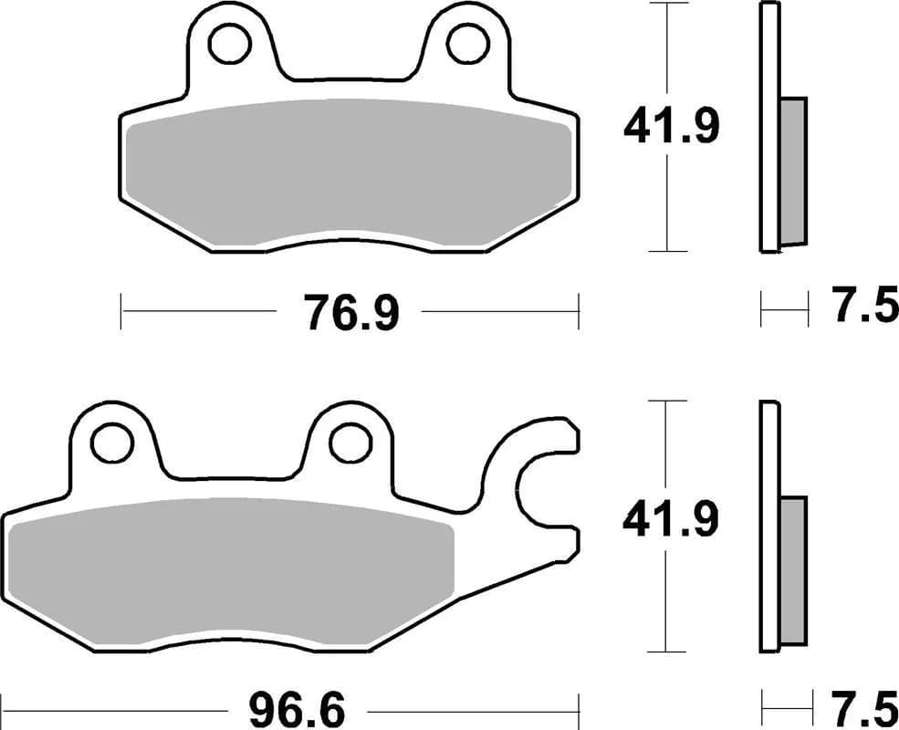 Гальмівні колодки SBS Performance Front Brake Pads, Sinter
