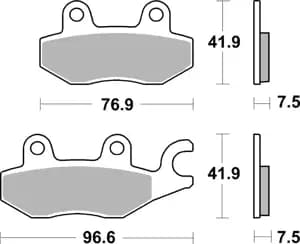 Гальмівні колодки SBS Performance Front Brake Pads, Sinter