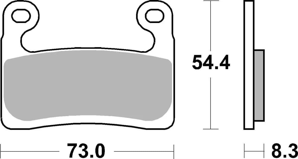 Гальмівні колодки SBS Dynamic Concept Front Brake Pads, High-Tech Sintered