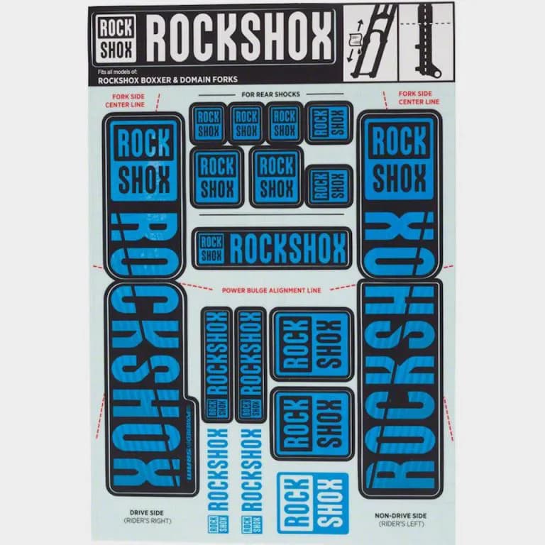 Набір наліпок RockShox KIT 35MM DC WATER BLU