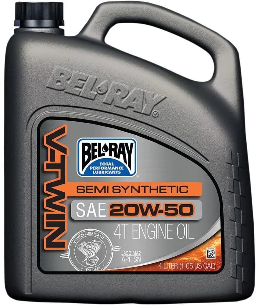 Масло моторне Bel-Ray V-Twin Semi-Syntetic Engine Oil [4л], 20w-50
