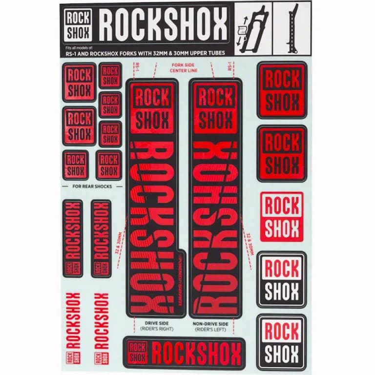 Набір наліпок  KIT 35MM OXY RED