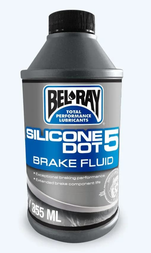 Гальмівна рідина Bel-Ray DOT 5 Brake Fluid - SILICONE  [355мл], Silicone