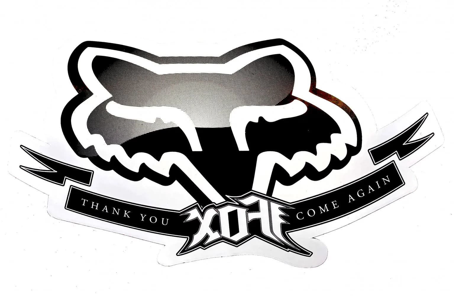 Наліпка FOX Authorized Dealer Window [Black]