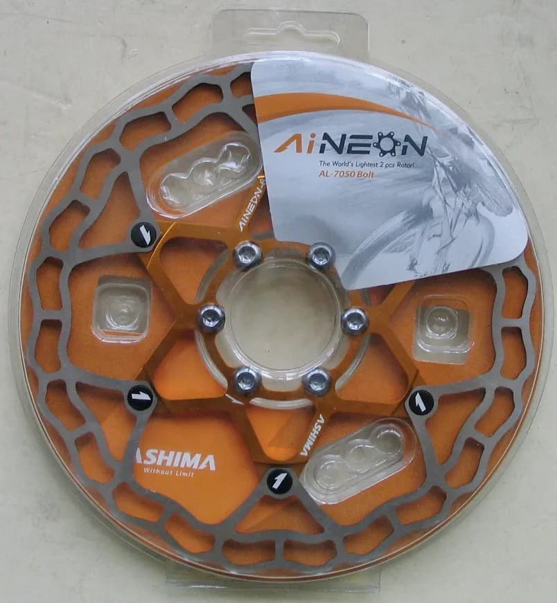 Гальмівний диск Ashima AiNeon 160mm [Gold]