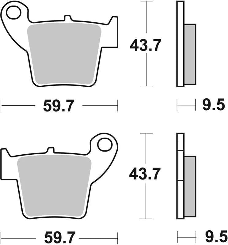 Гальмівні колодки Renthal RC-1 Works Brake Pads, Sintered