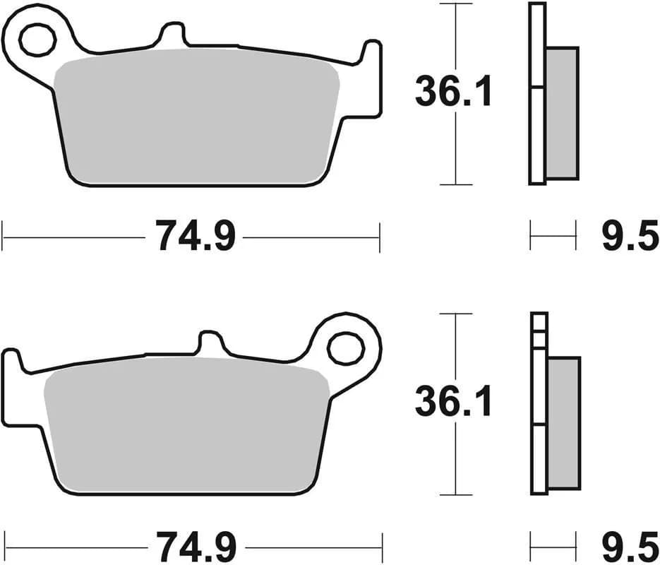 Гальмівні колодки Renthal RC-1 Works Brake Pads, Sintered