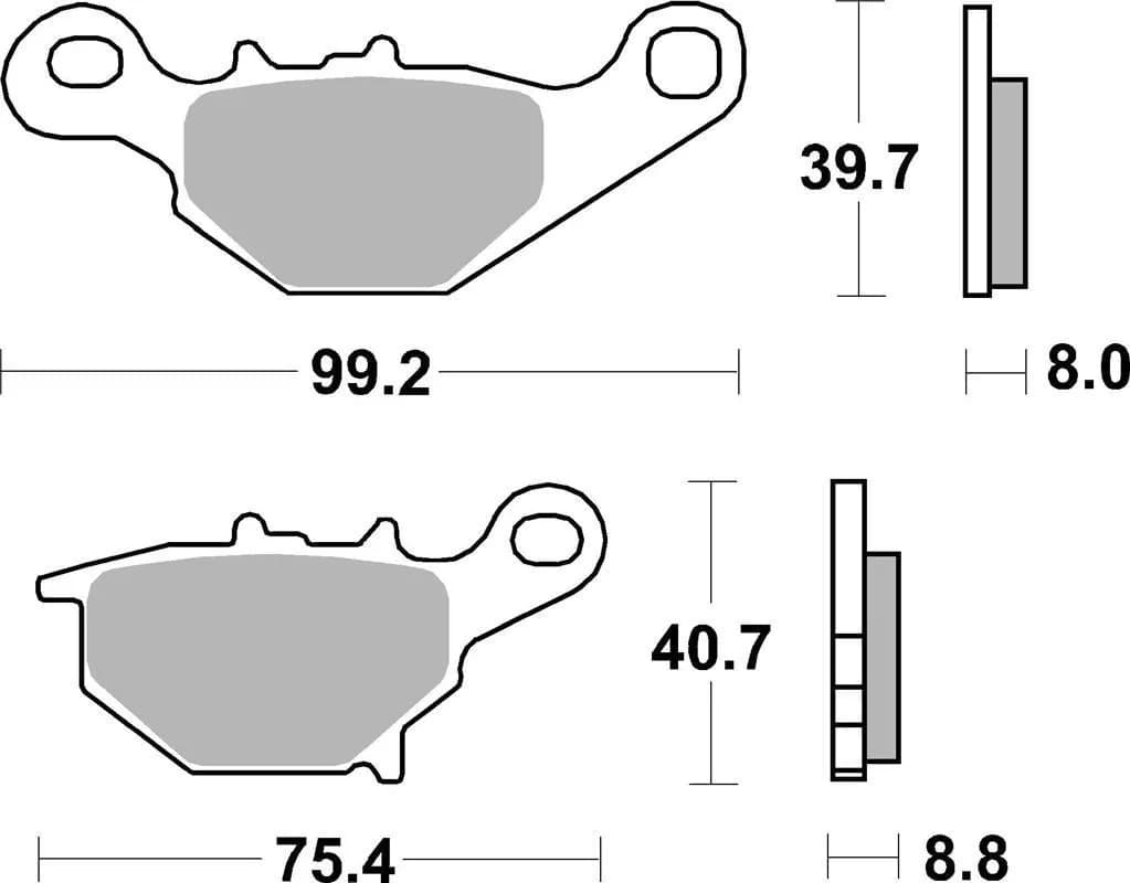 Гальмівні колодки Renthal RC-1 Works Brake Pads, Sintered