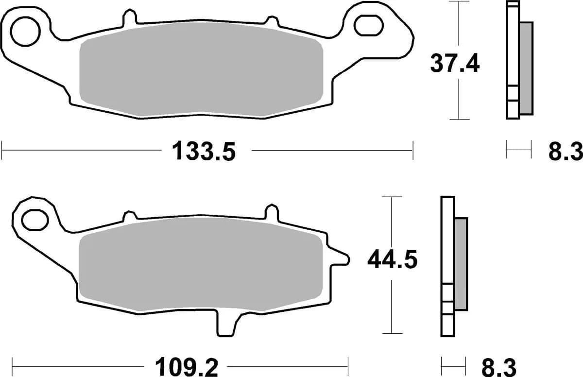 Гальмівні колодки Renthal RC-1 Front Brake Pads, Sintered