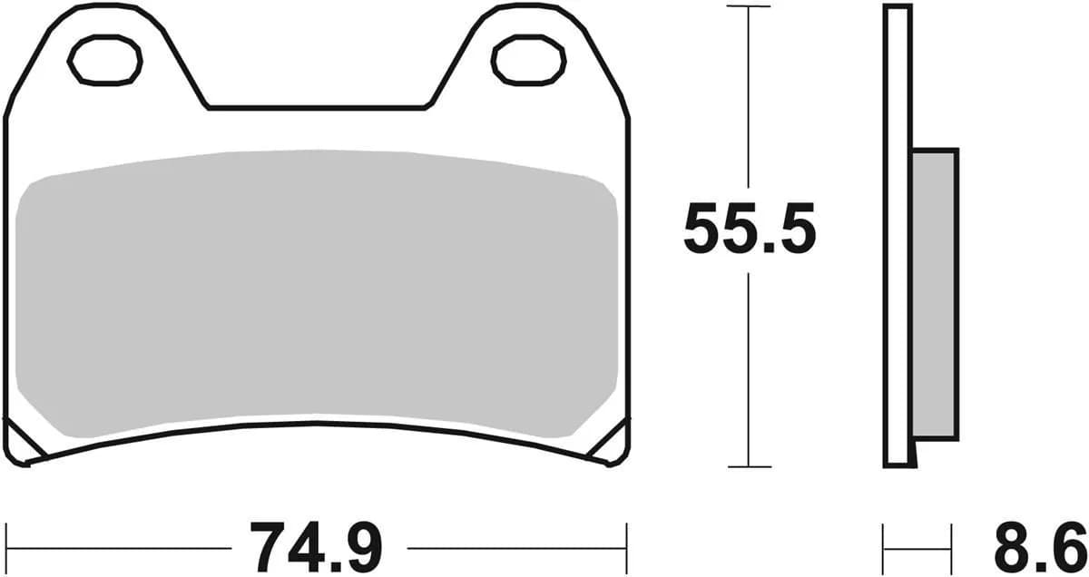Гальмівні колодки Renthal RC-1 Front Brake Pads, Sintered