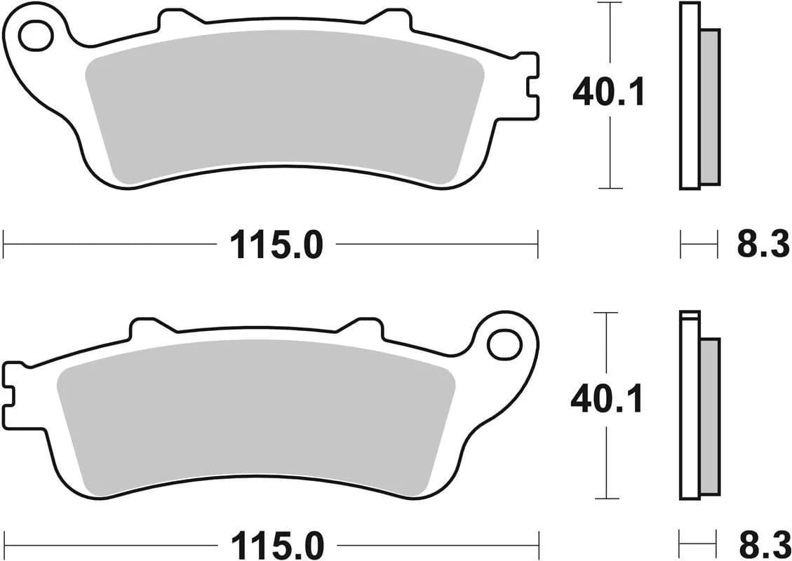 Гальмівні колодки Renthal RC-1 Rear Brake Pads, Sintered