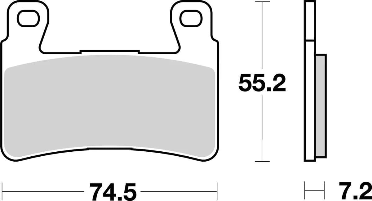 Гальмівні колодки Renthal RC-1 Front Brake Pads, Sintered