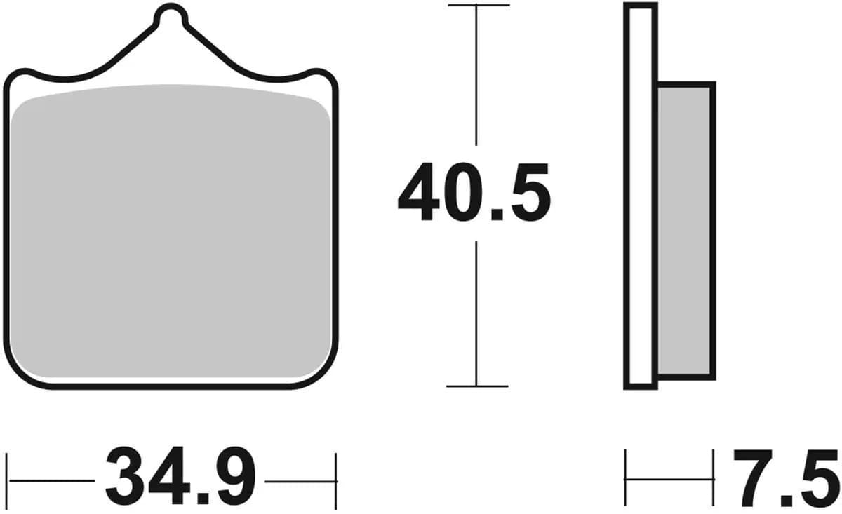 Гальмівні колодки Renthal RC-1 Front Brake Pads, Sintered
