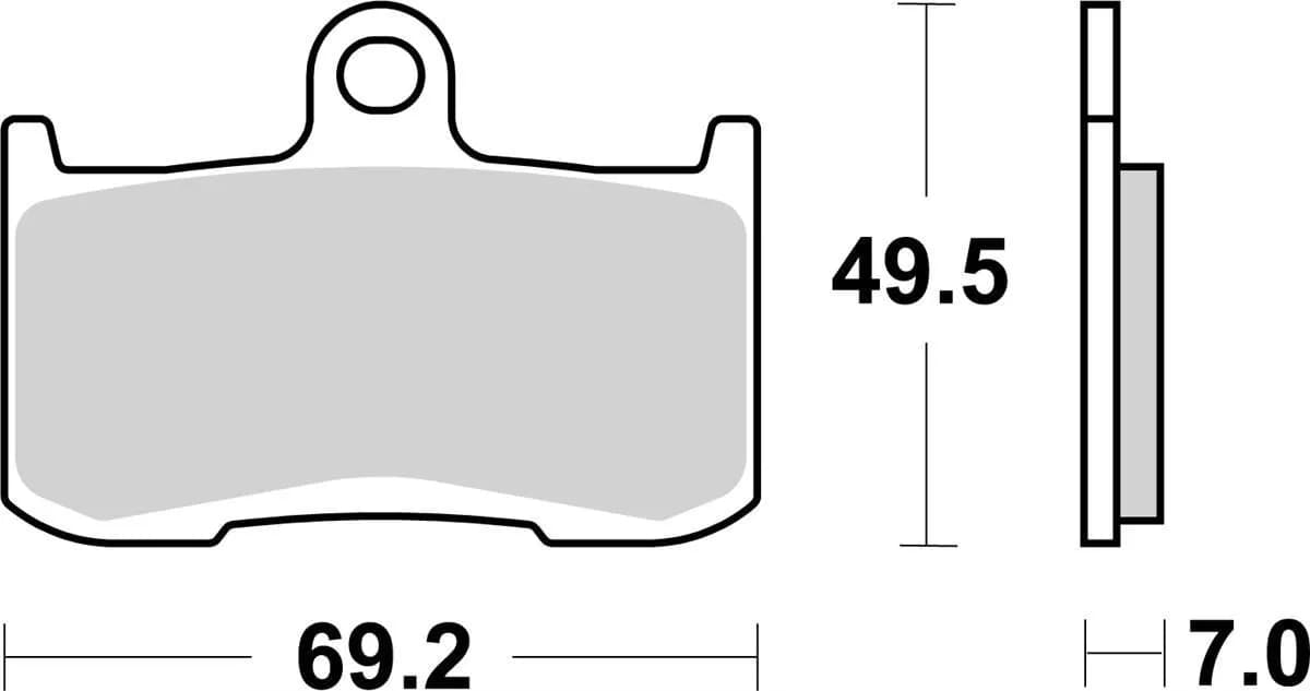Гальмівні колодки Renthal RC-1 Front Brake Pads, Sintered