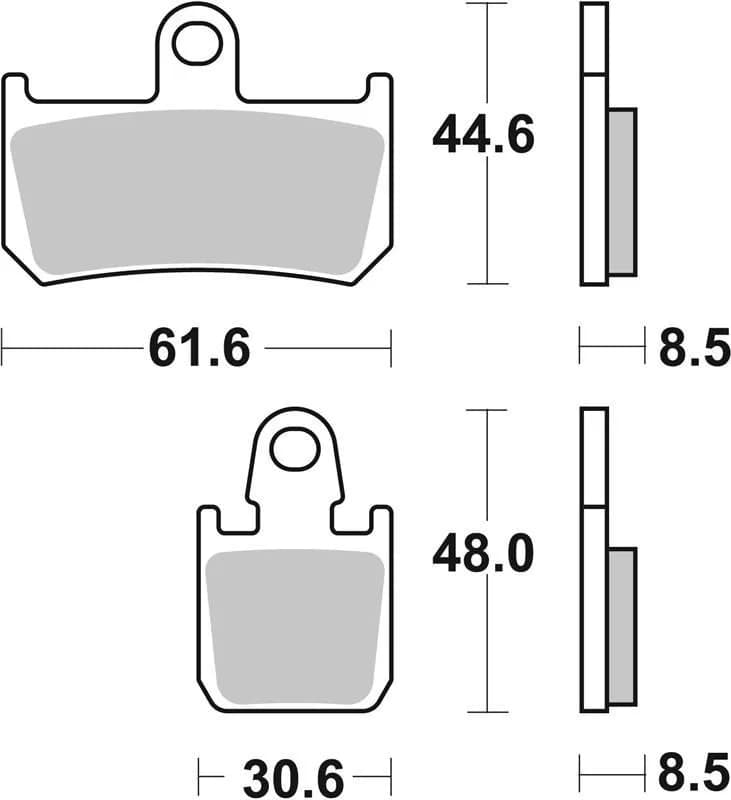 Гальмівні колодки Renthal RC-1 Front Brake Pads, Sintered