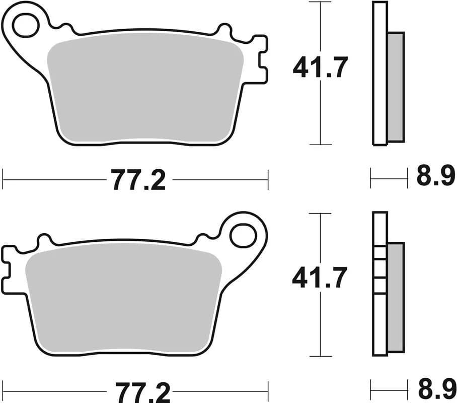 Гальмівні колодки Renthal RC-1 Rear Brake Pads, Sintered