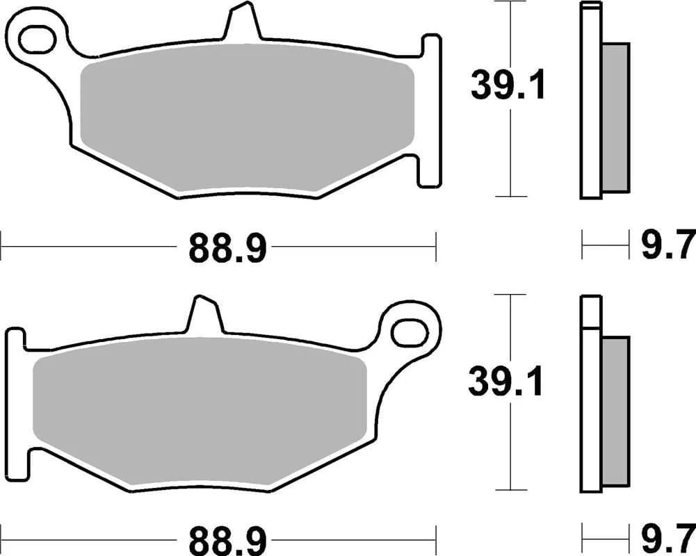 Гальмівні колодки Renthal RC-1 Rear Brake Pads, Sintered