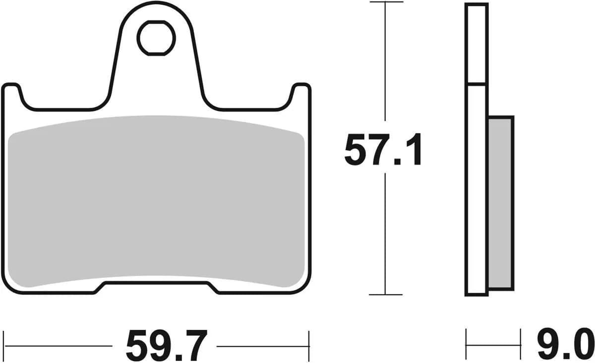 Гальмівні колодки Renthal RC-1 Rear Brake Pads, Sintered