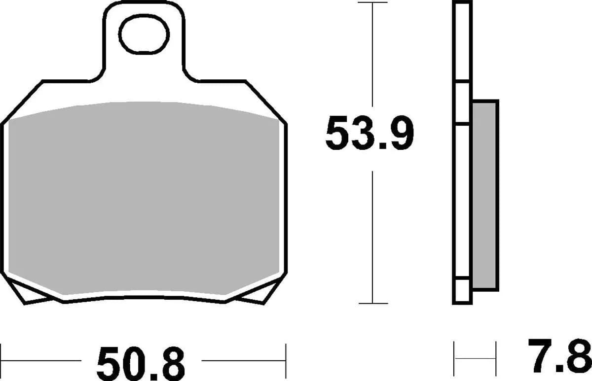 Гальмівні колодки Renthal RC-1 Rear Brake Pads, Sintered