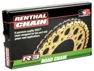 Ланцюг Renthal R3-3 Chain - 520 [Gold], 520-130L / Seal Ring