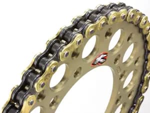 Ланцюг Renthal R3-3 Chain - 520 [Gold], 520-130L / Seal Ring