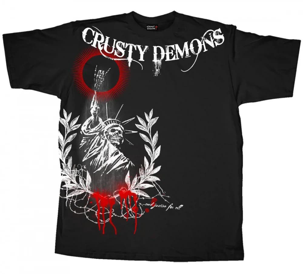 Футболка CRUSTY DEMONS Short Sleeve Tee - LIBERTY [Black], M