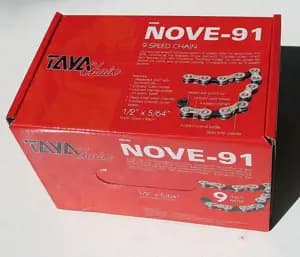 Ланцюг TAYA NOVE-91 Chain - 9sp (30m) [Silver/Black]
